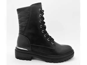 Botas femininas pretas requintadas simples e duráveis