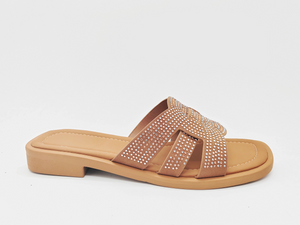 Sandálias femininas deslumbrantes com diamantes grandes e charme feminino requintado