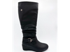 Botas femininas elegantes com cano alto e fivela quente