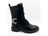 Botas femininas requintadas de couro sintético minimalista