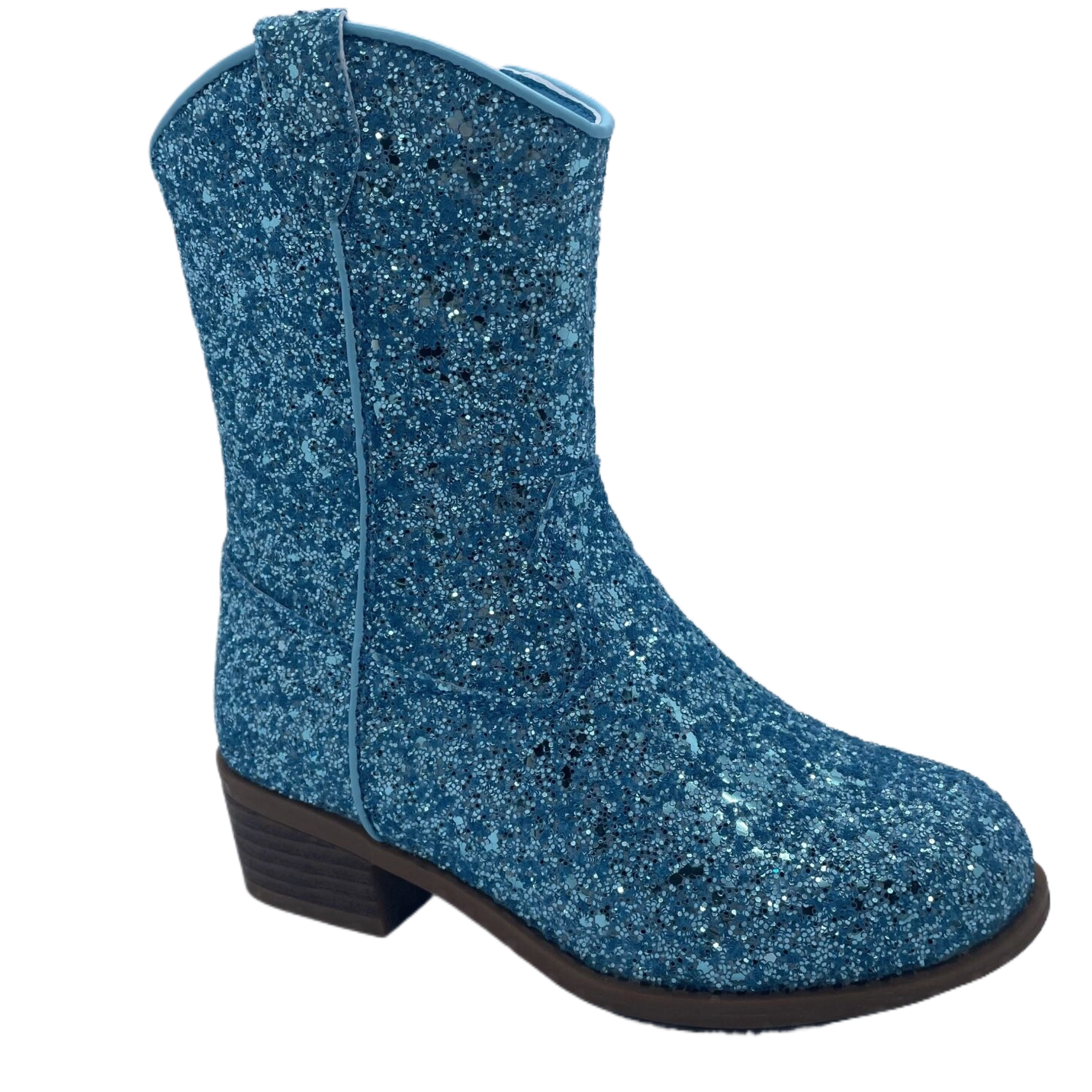 Bota de menina deslumbrante elegante e requintada com lantejoulas