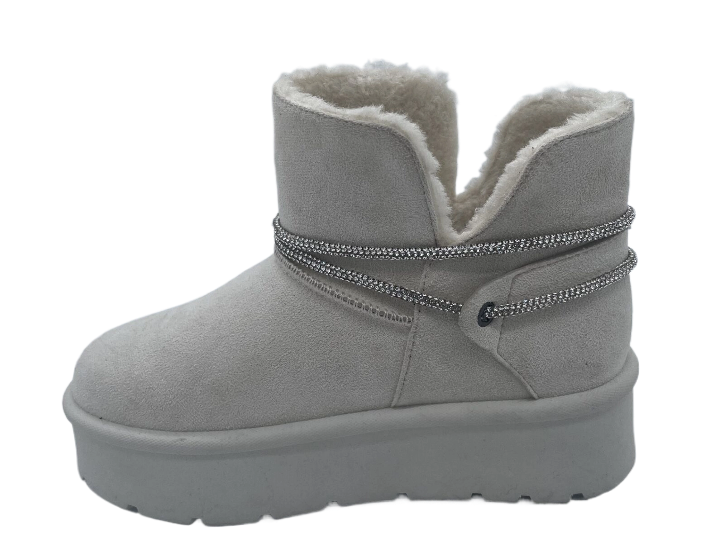 Bota de neve deslumbrante e aconchegante e durável para senhora