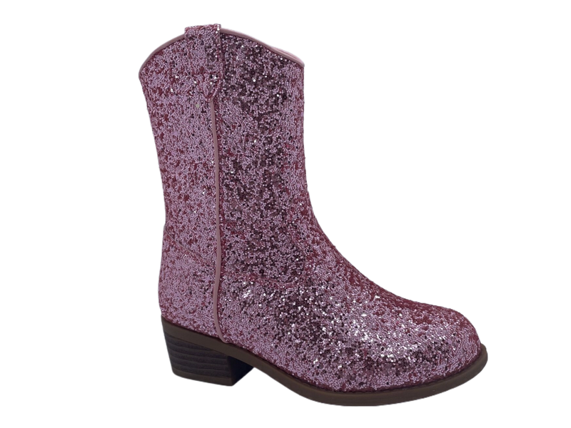 Bota de menina deslumbrante elegante e requintada com lantejoulas