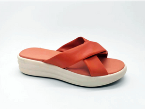 Sandália Feminina Laranja Fashion Confortável Animada