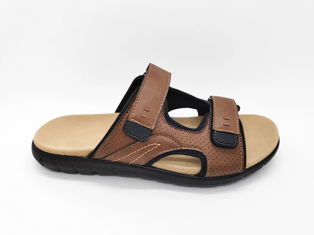 Sandálias Masculinas Marrons Casuais Respiráveis ​​Duráveis