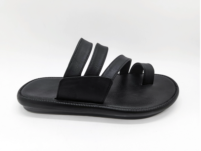 Sandálias Masculinas Pretas Clássicas de Verão Ideal