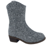 Bota de menina deslumbrante elegante e requintada com lantejoulas