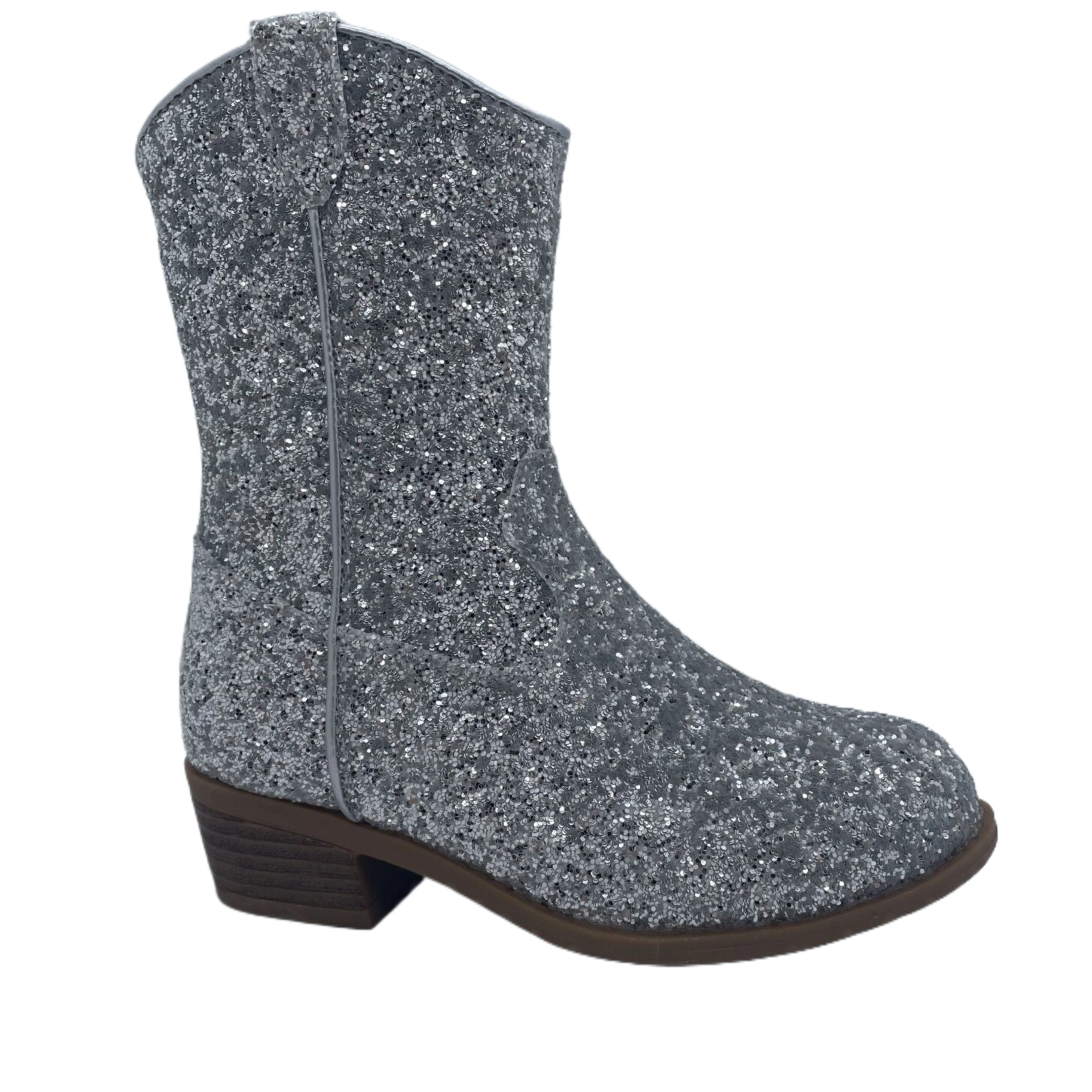 Bota de menina deslumbrante elegante e requintada com lantejoulas