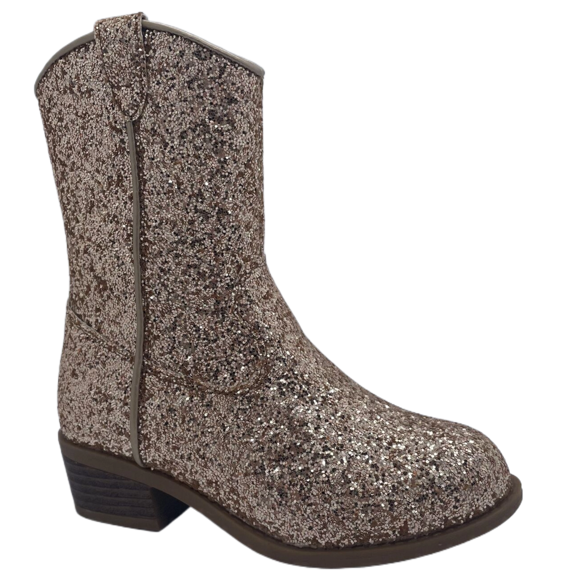 Bota de menina deslumbrante elegante e requintada com lantejoulas