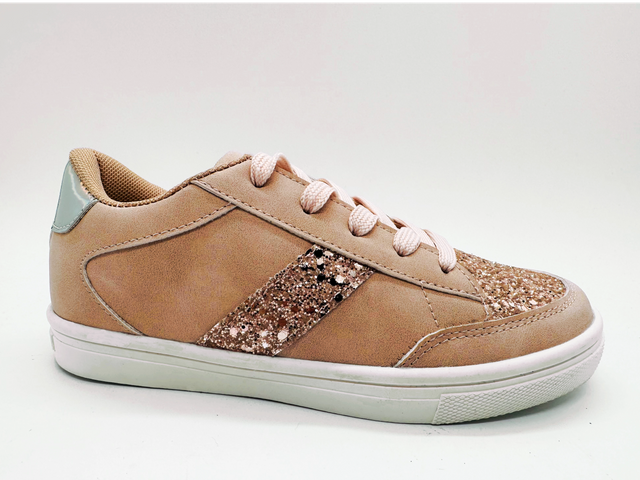 Sapatos de lazer para meninas leves e antiderrapantes com lantejoulas