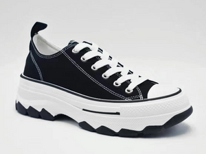 Sapatos de conforto femininos requintados de alta qualidade com corte baixo e antiderrapantes moldados por injeção preta 