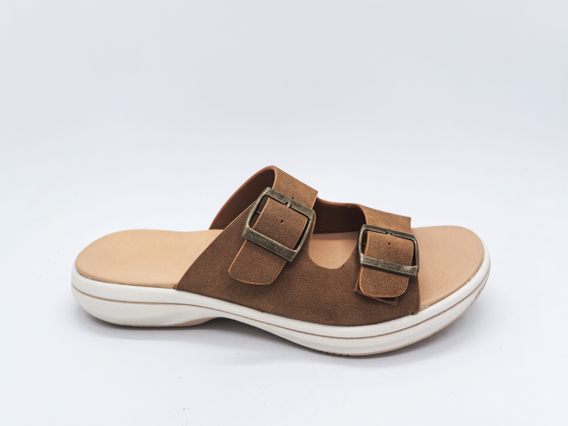 Camel Sandálias femininas macias e agradavelmente frescas e confortáveis