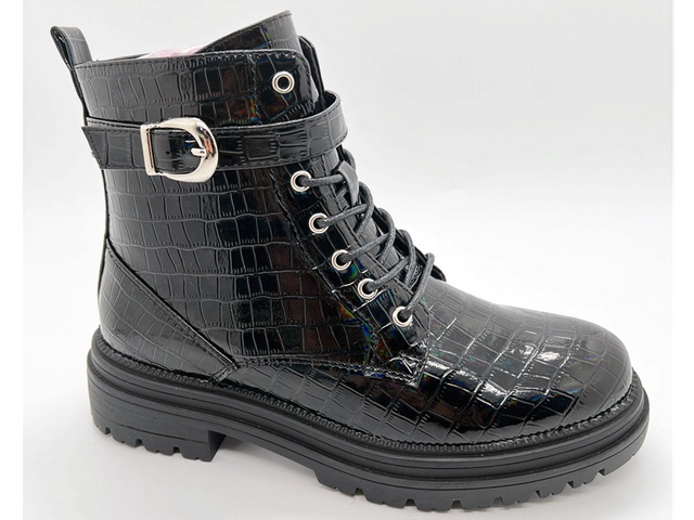 Botas femininas baratas respiráveis ​​e bem ajustadas em PU