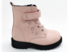 Botas femininas planas rosa com design versátil e confortável
